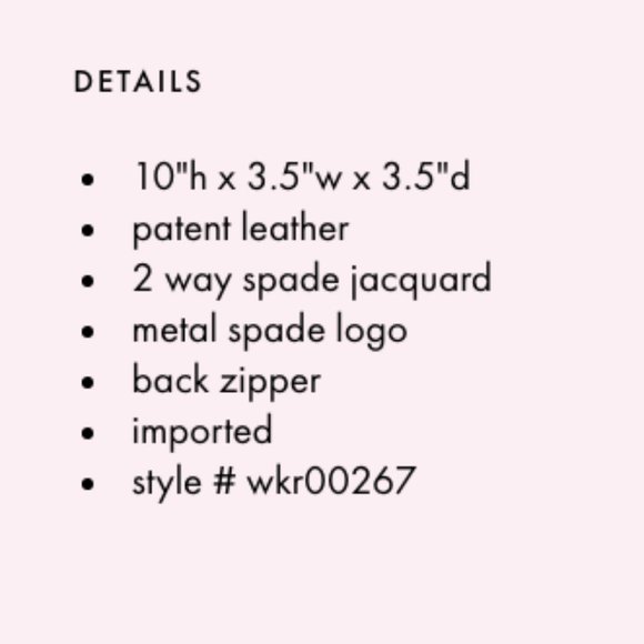 kate spade chestnut street champagne bottle wine wristlet bag purse nwot - Picture 5 of 9